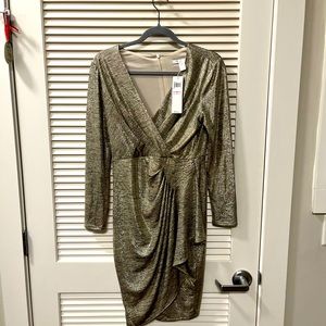 NWT gold London Times Dress size 6